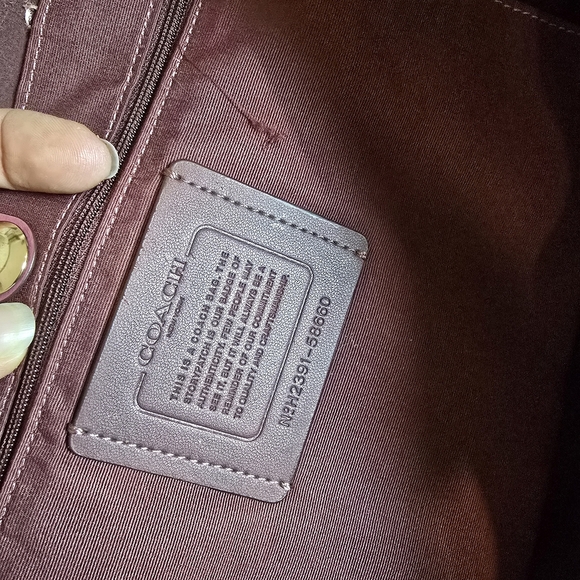 Coach Pebbled Leather Pink Derby Tote Bag - Picture 7 of 10